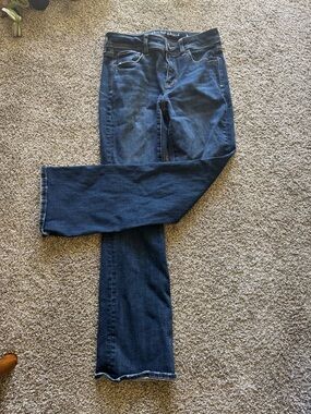 American Eagle Outfitters Indigo Straight Leg Jeans - Dark Blue Wash